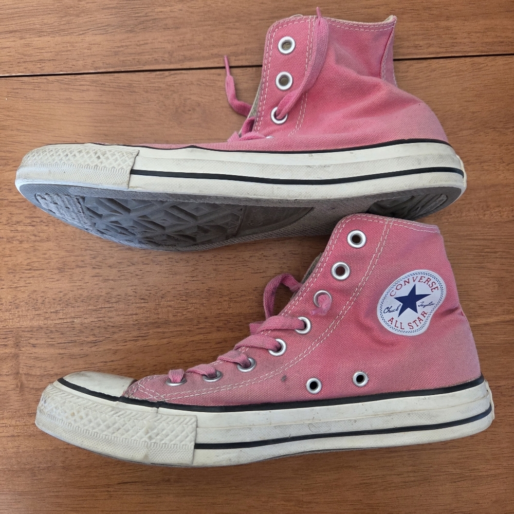 Converse Chuck Taylor All Star Pink High Top Sneakers - Men's 7 Women's 9
